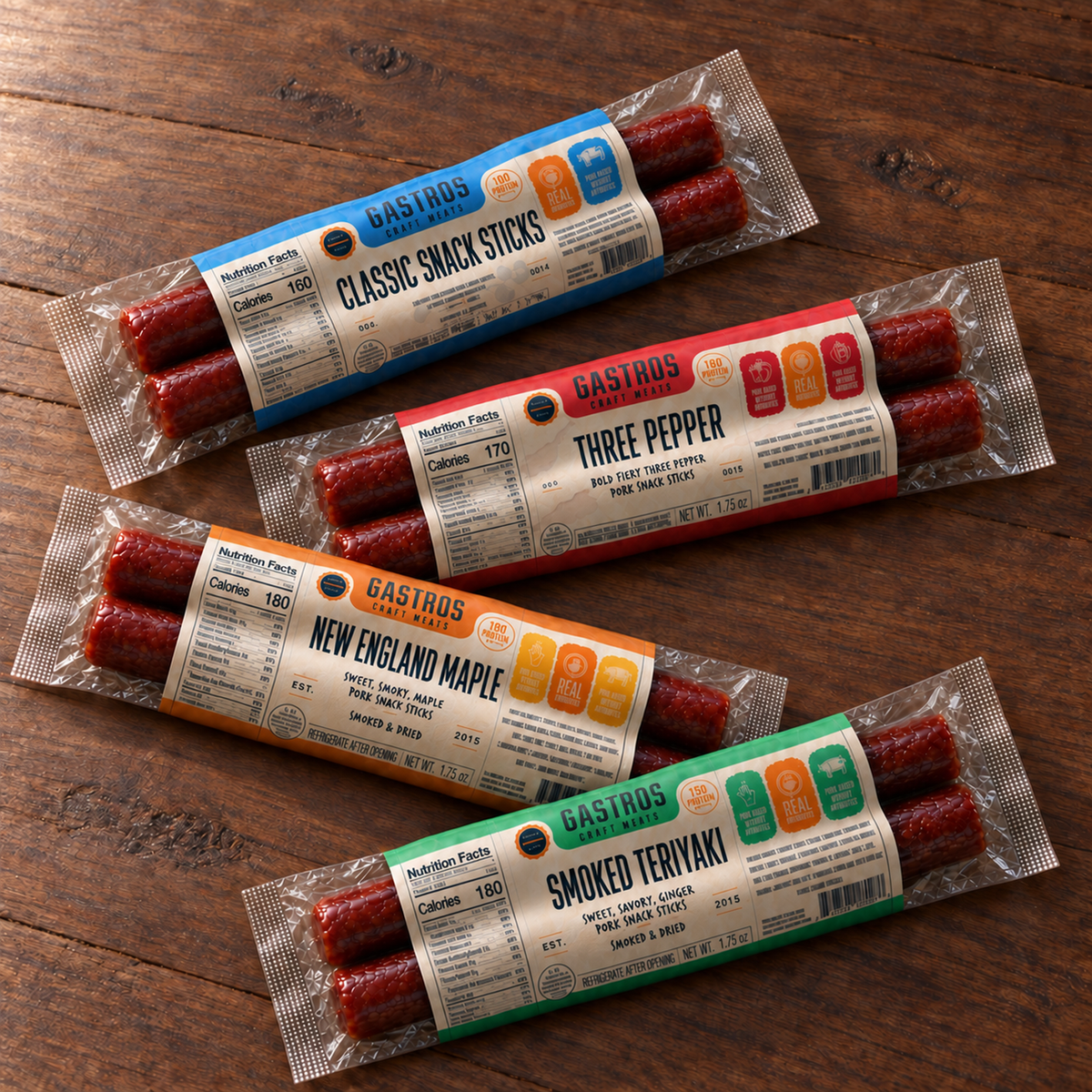 Heritage Pork Sticks (16 Pieces)